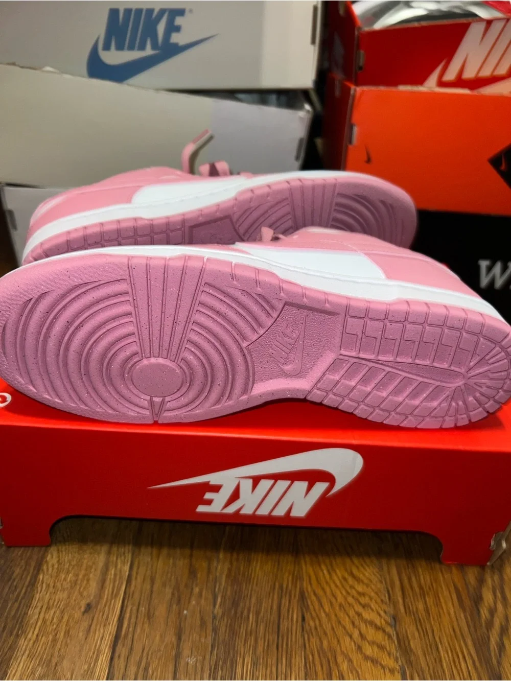 Size 11W/9.5M - Wmns Nike Dunk Low “Elemental Pink” (NEW MISSING LID) DD1873-112